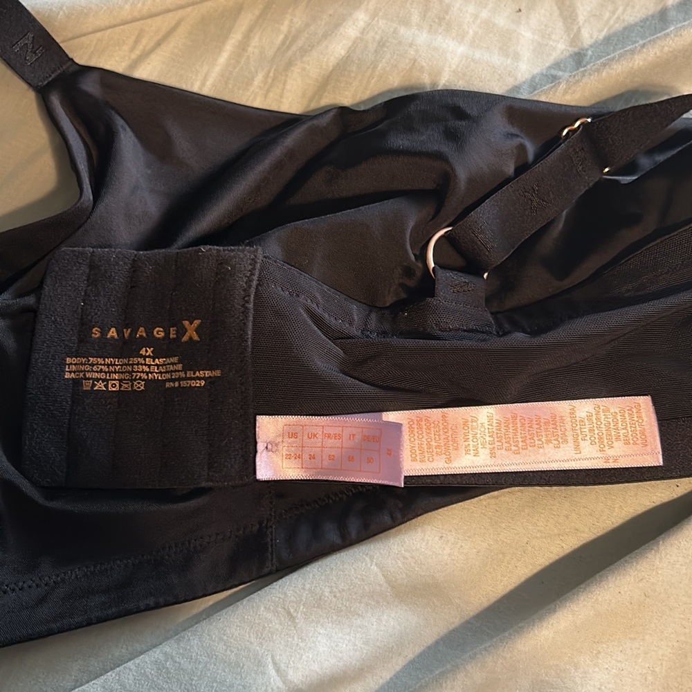EUC Savage x Fenty black bralette size 4x - Picture 7 of 7